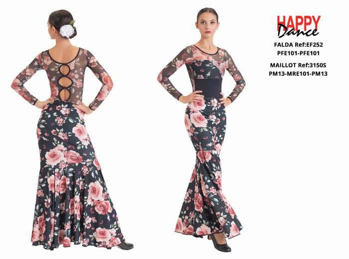 Happy Dance. Falda Flamenca de Mujer para Ensayo y Escenario. Ref. EF252PFE101PFE101